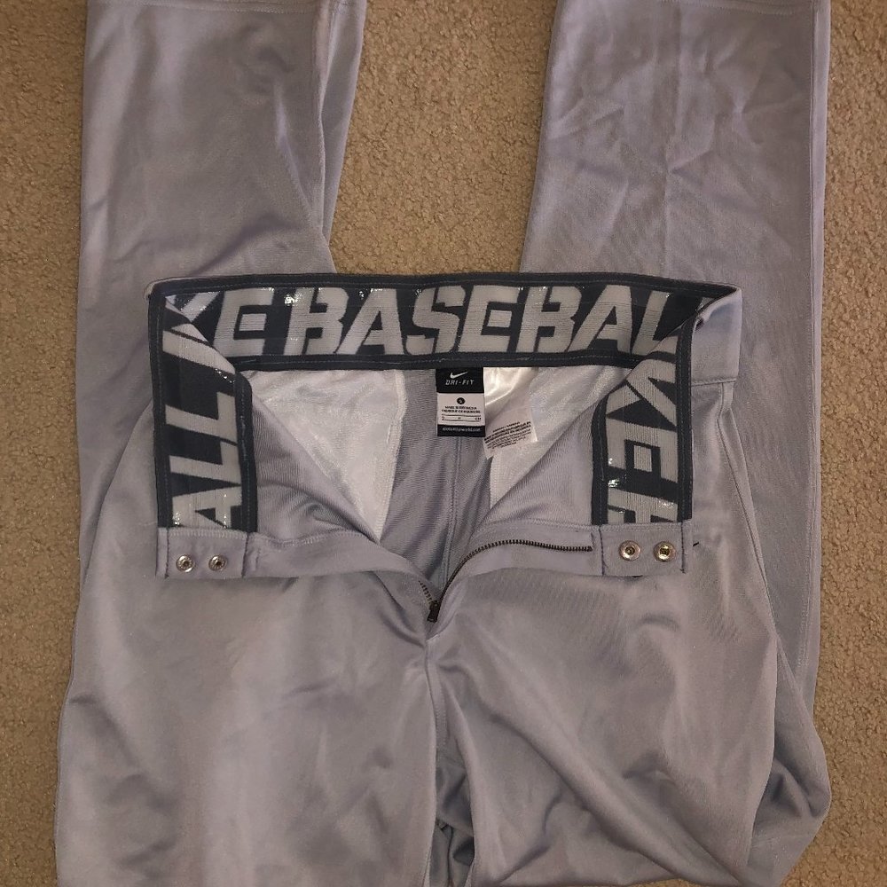 Nike Dri-Fit Select Baseball Pants, Gray, Men's Small, New - never used